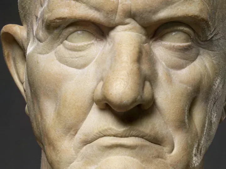 Crystal: a Roman marble bust