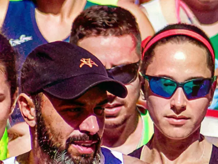 Crystal: Runners' mirrored sport sunglasses after heavy JPEG