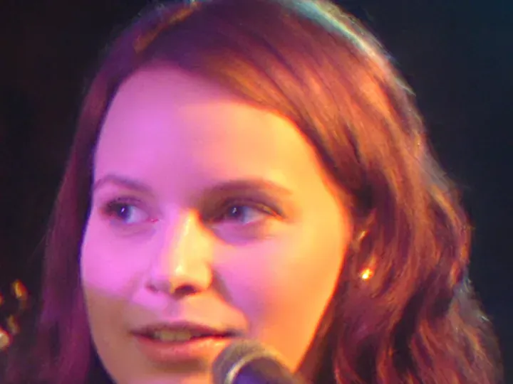 Topaz Wonder 3.5: A singer at a concert (1280 × 960 px, 2006)